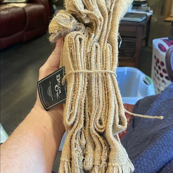 Tan Burlap Napkins - Picture 2 of 3